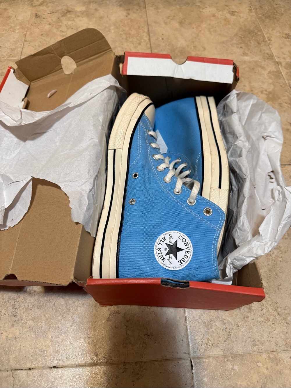 Converse Mens' Blue Chuck Taylor All Star High Top Sneakers
